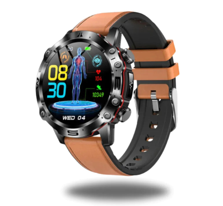 Smart Health Watch Outdoor Sports Amolde Hd Ecg Bluetooth, 1. 43 Inch