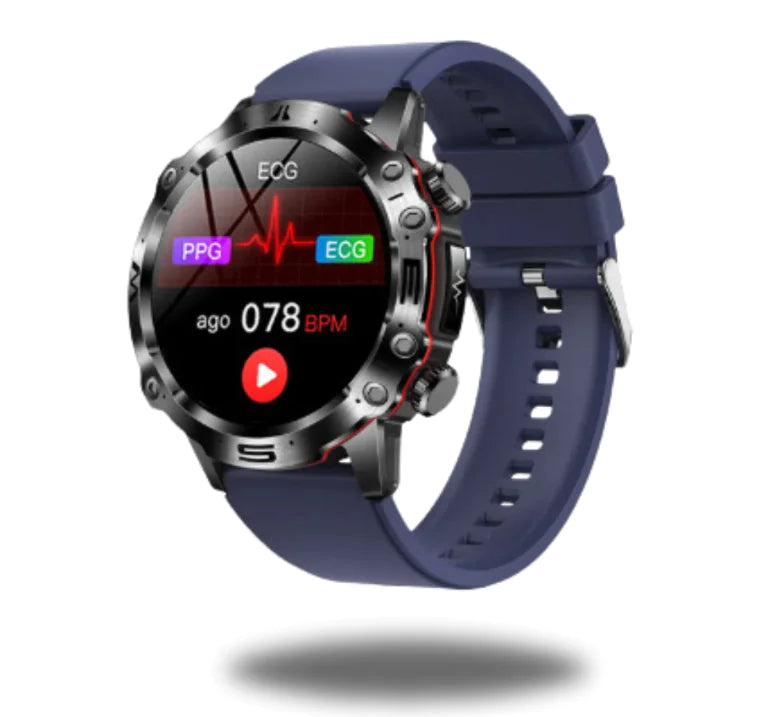 Smart Health Watch Outdoor Sports Amolde Hd Ecg Bluetooth, 1. 43 Inch