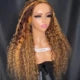 Deep Wave Frontal Wig 13x6 Lace Brown Lace Front Human Hair Wigs